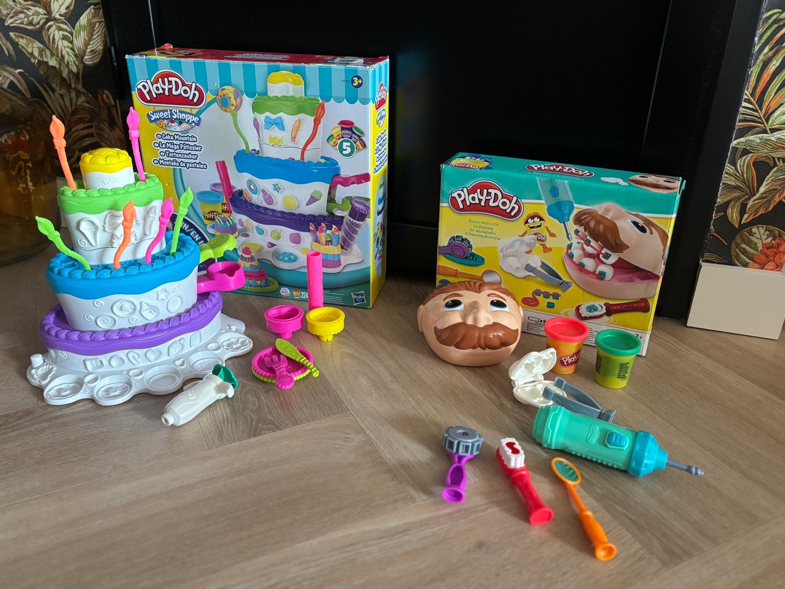Play-Doh sets; Cake Mountain + tandarts, Ophalen, Zo goed als nieuw