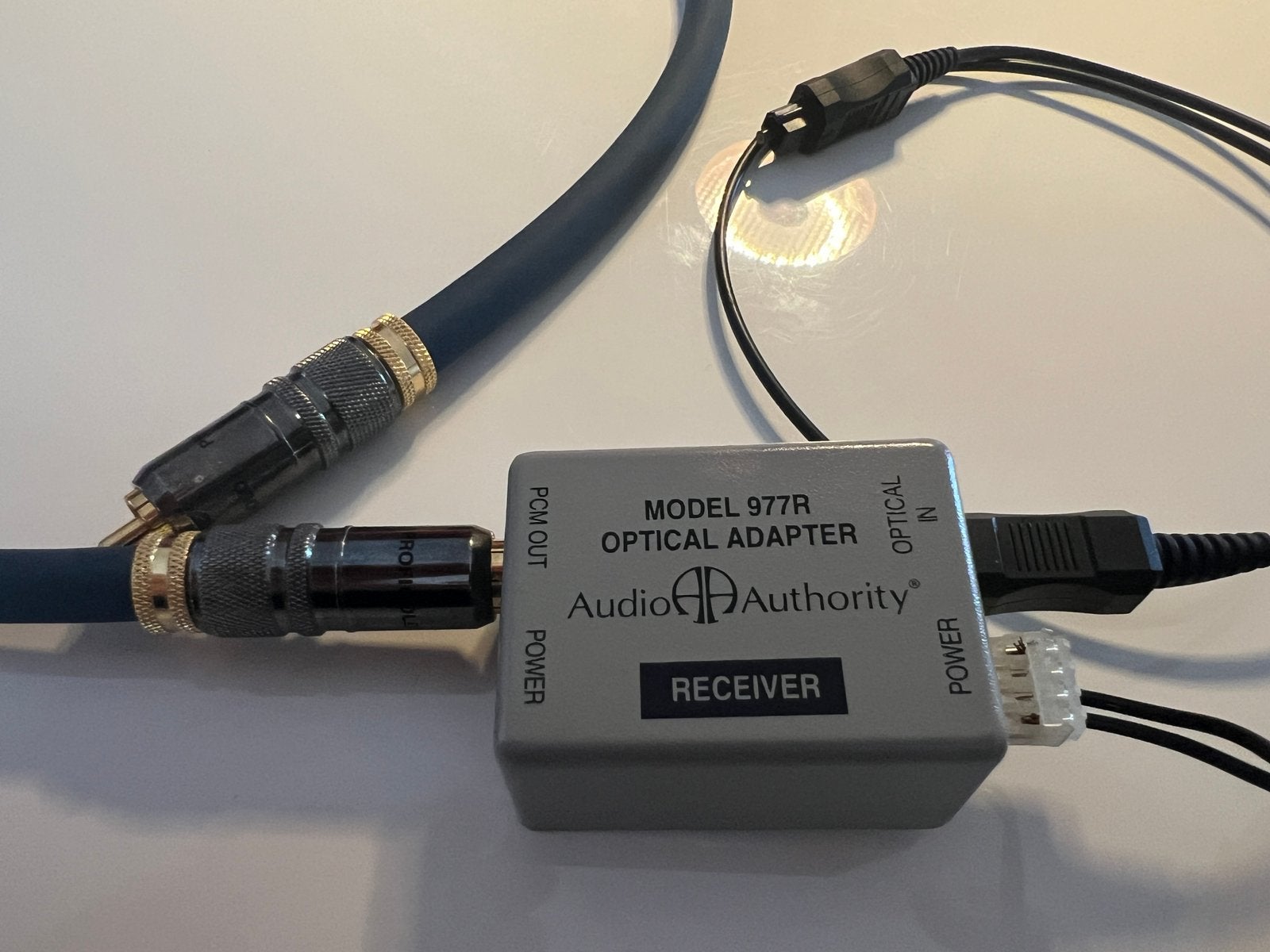 TOSLink Optical to Coaxial Digital Audio Converter, Ophalen of Verzenden, Zo goed als nieuw, Minder dan 2 meter, Optische kabel