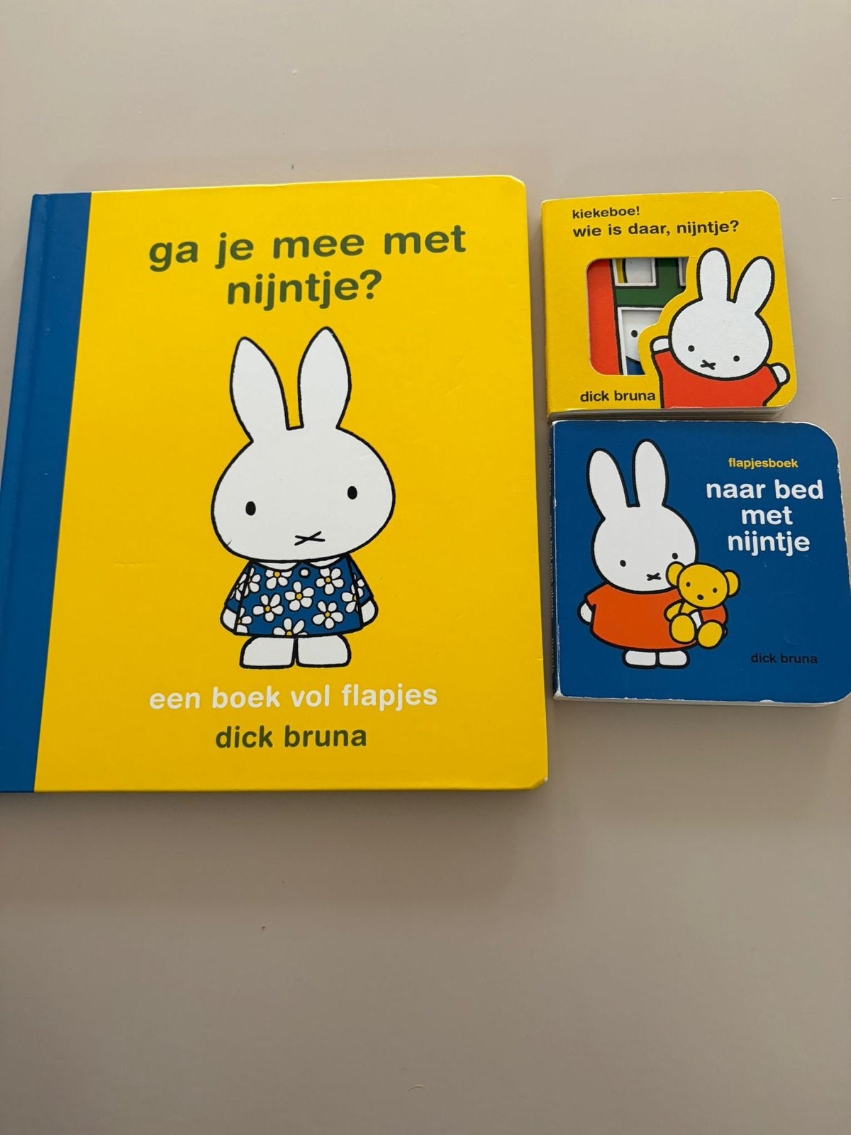 3 Nijntje boeken in zeer goede staat, Ophalen of Verzenden, Zo goed als nieuw, Uitklap-, Voel- of Ontdekboek, 1 tot 2 jaar