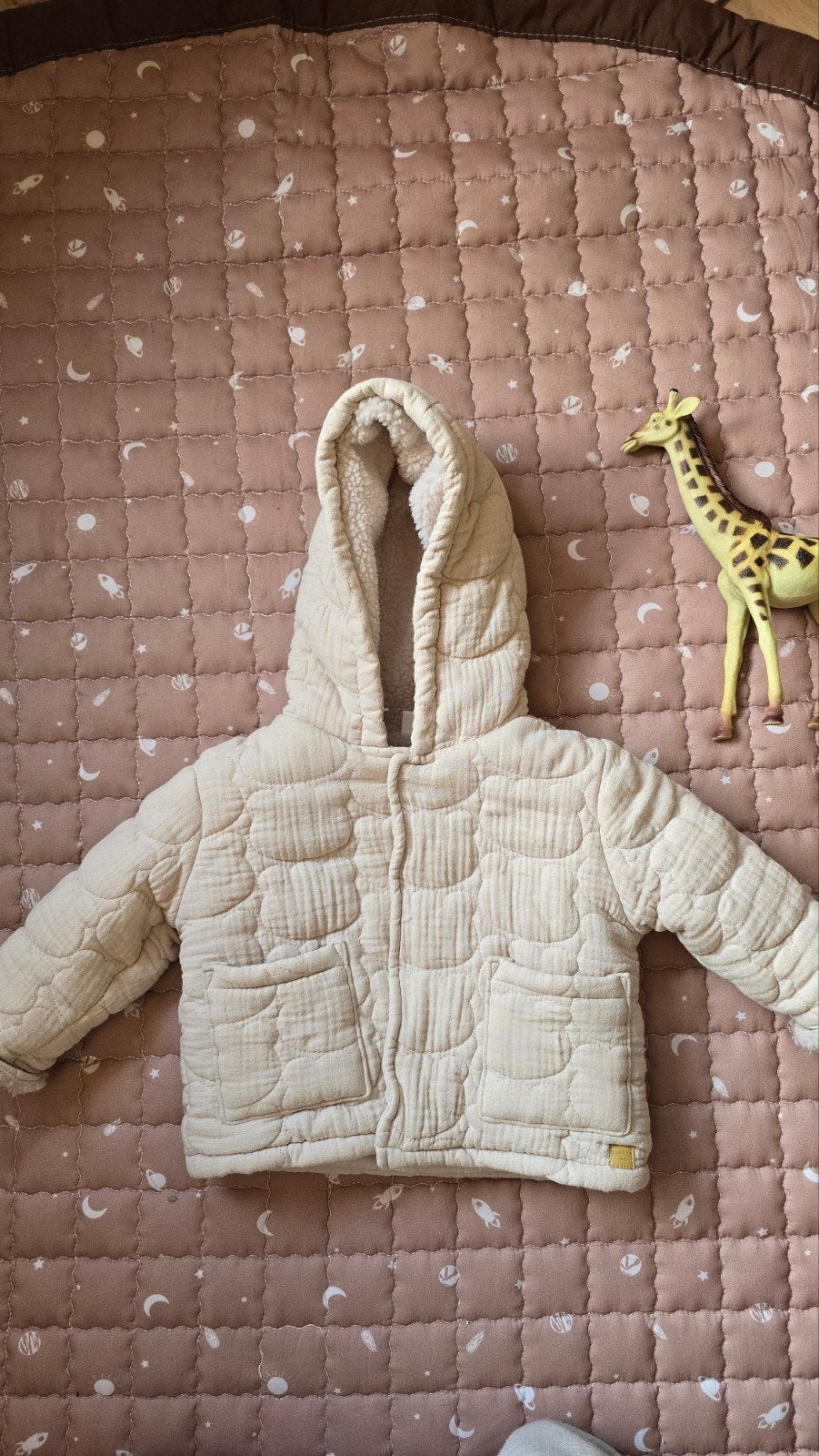 Next Baby winterjas mt 74, Meisje, Ophalen of Verzenden, Zo goed als nieuw, Jasje