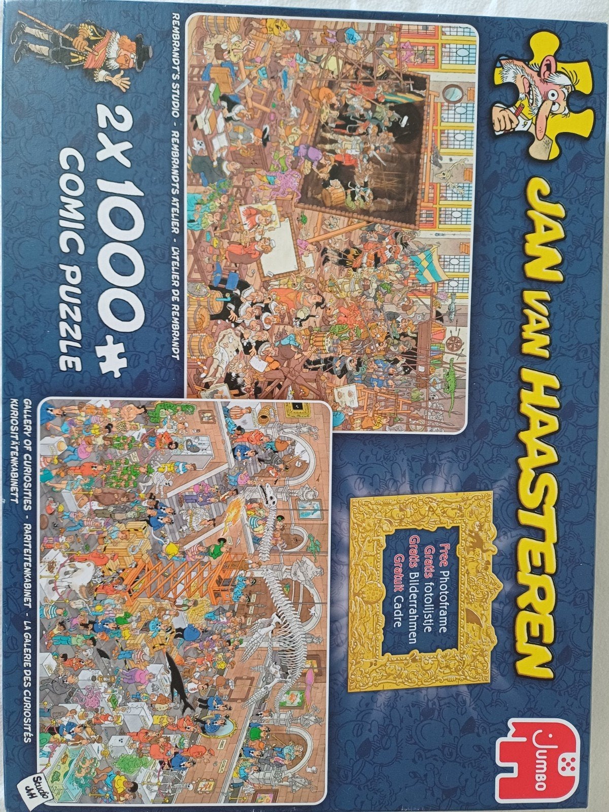 2 Jan van Haasteren combi 2x 1000 stukjes, Ophalen of Verzenden, 500 t/m 1500 stukjes, Zo goed als nieuw
