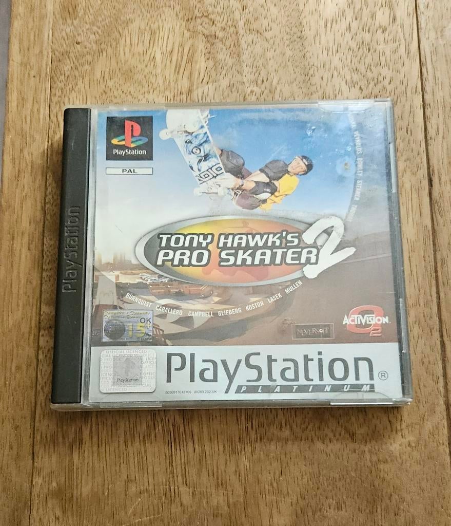 Tony Hawk's Pro Skater 2 - Hoesje en Boekje (PS1), Spelcomputers en Games, Games | Sony PlayStation 1, Gebruikt, 1 speler, Ophalen of Verzenden