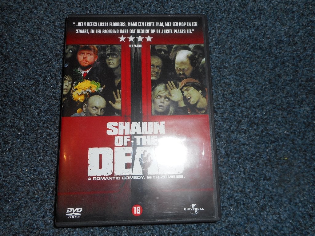 SHAUN OF THE DEAD! Horror Komedie met Simon Pegg Op DVD!, Vanaf 16 jaar, Ophalen of Verzenden, Zo goed als nieuw, Slasher