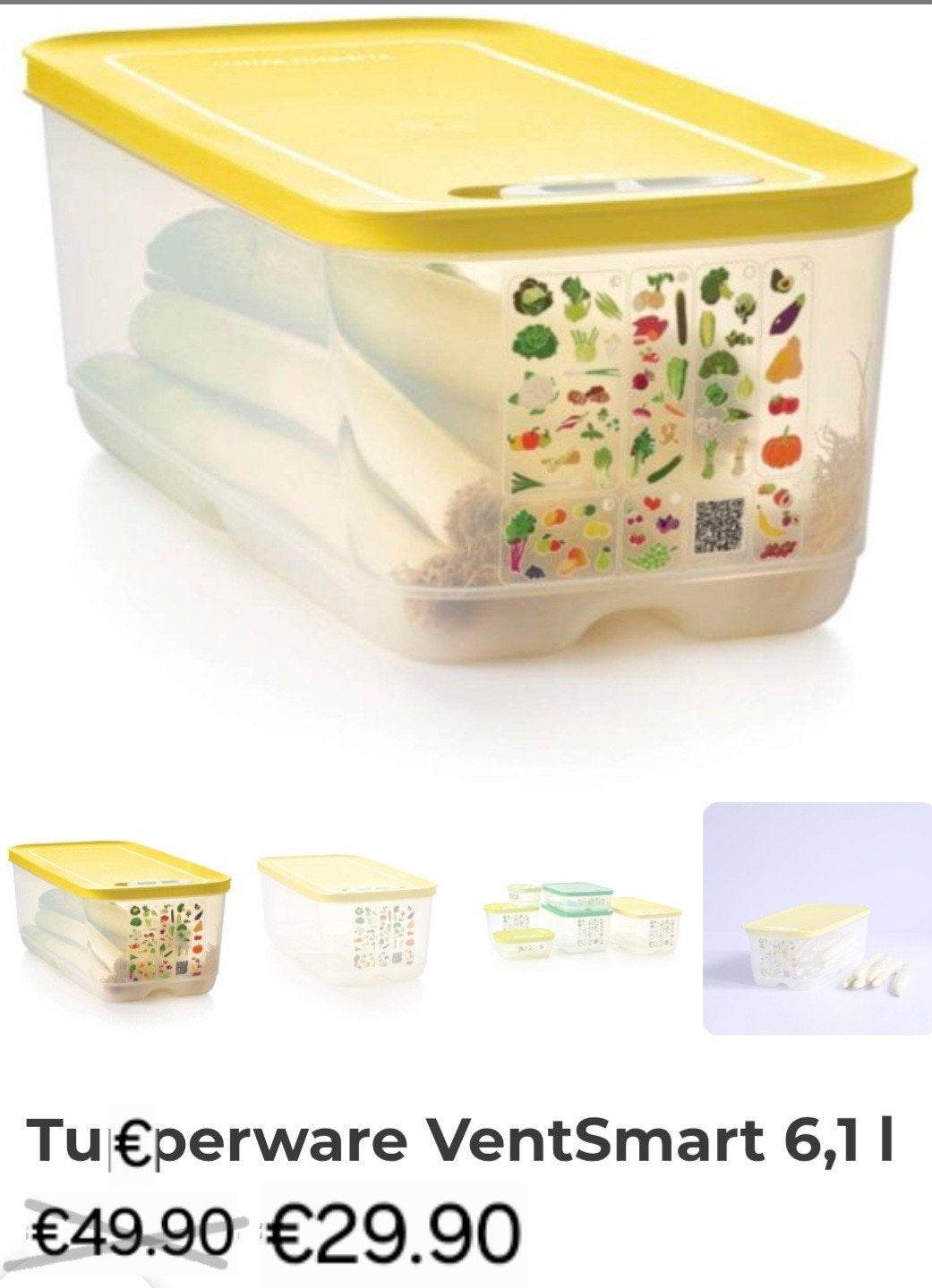 Tupperware ventiesmart  ( 6.ltr ), Ophalen of Verzenden, Nieuw, Overige typen