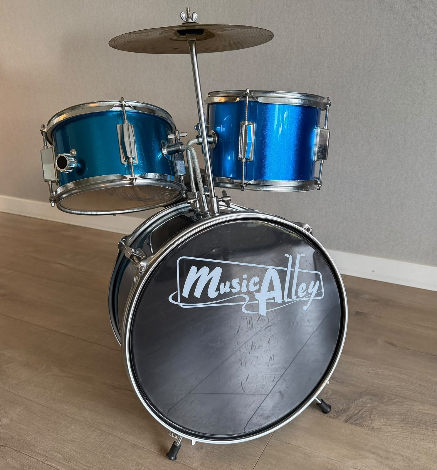Music Alley drumstel voor kinderen - compleet met kruk, Ophalen, Gebruikt, Overige merken