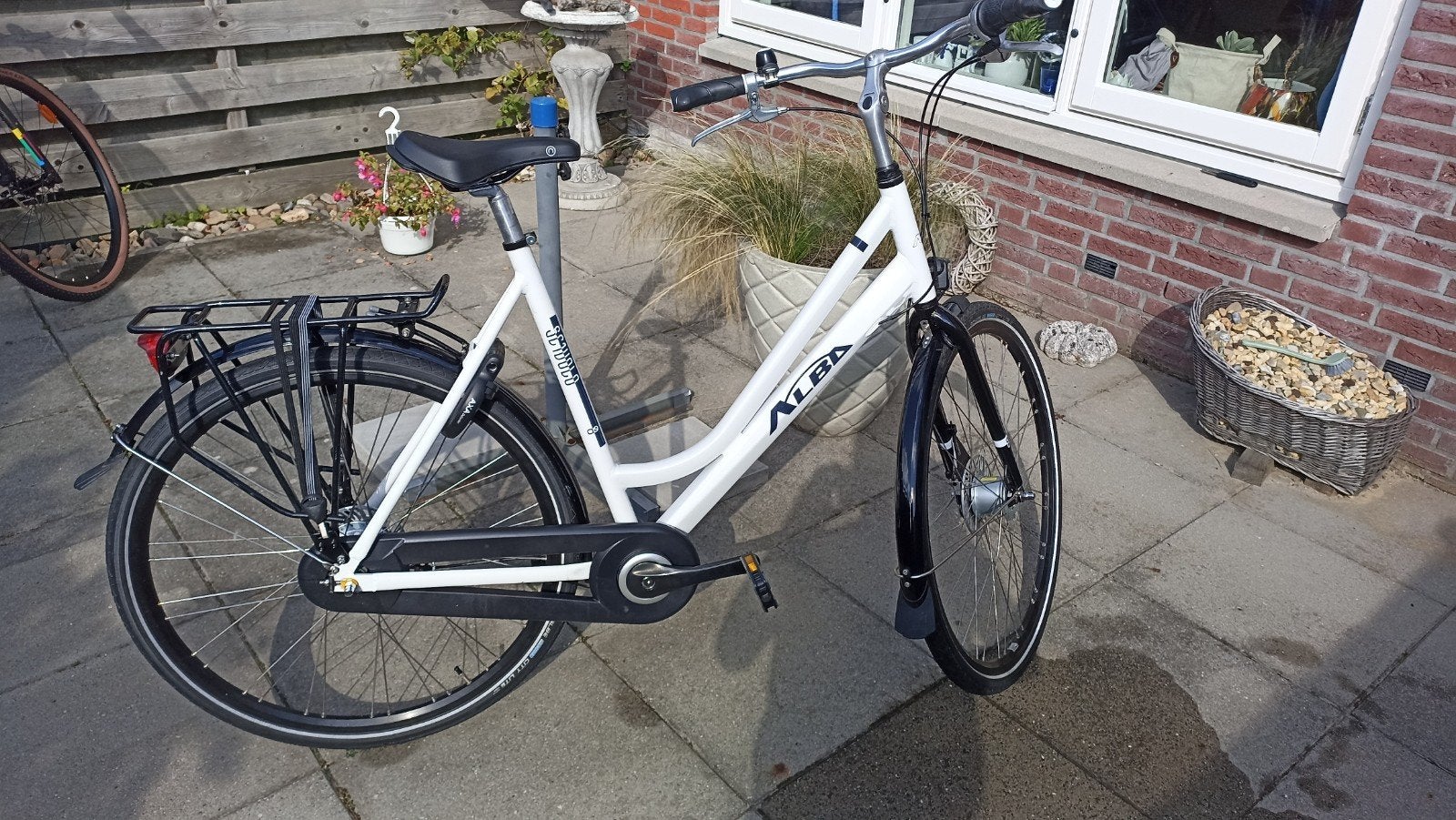 Alba damesfiets 58cm 8V, Gebruikt, 56 cm of meer, Trommelrem, Ophalen
