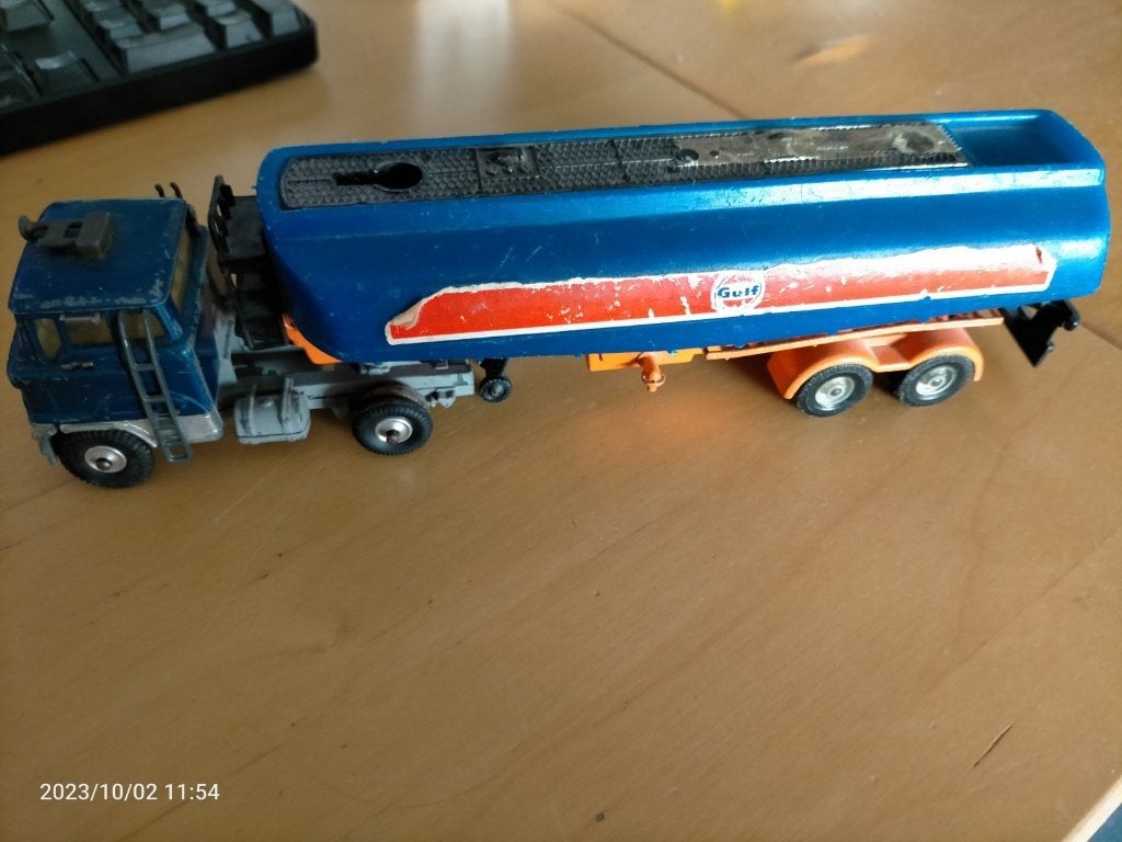 Corgi toys gulf tanker, Ophalen of Verzenden, Auto