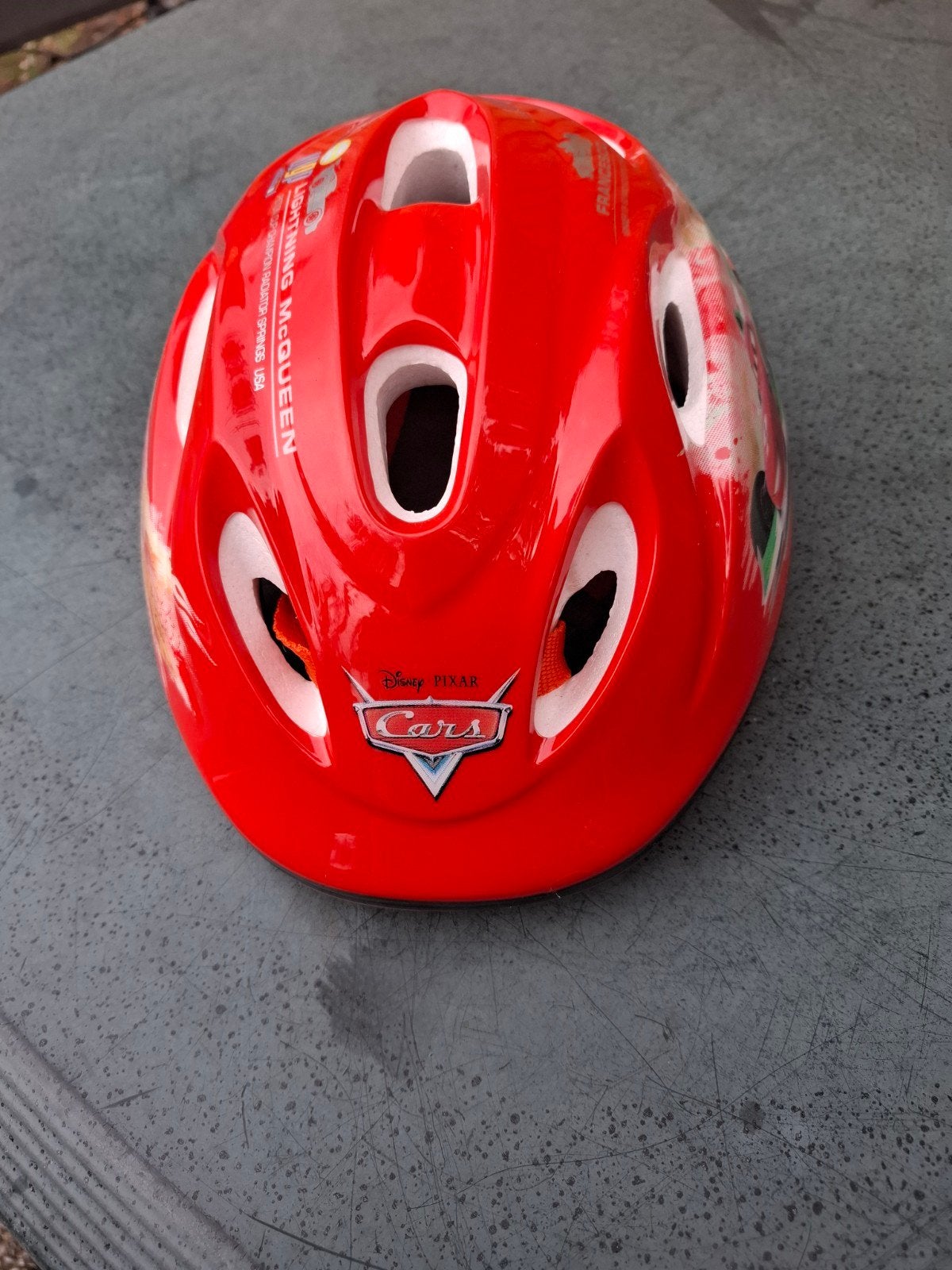 fiets helm, Ophalen