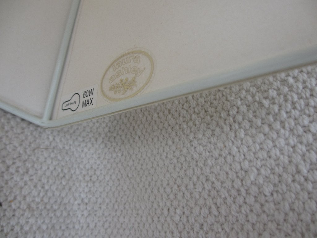 Vintage Laura Ashley houten tafellampje, Gebruikt, Vintage, 38 cm, Overige kleuren