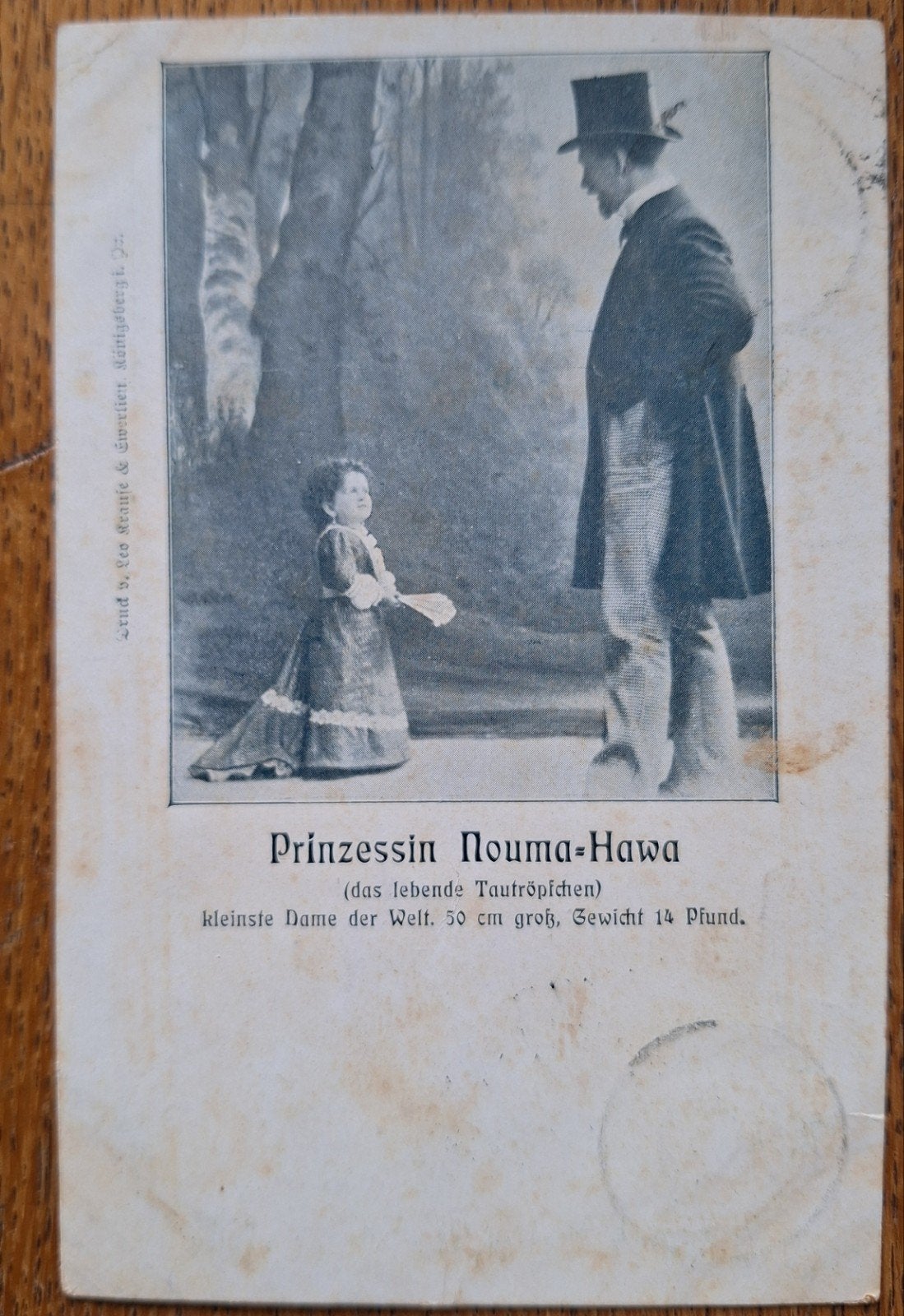 Princes Nouma Hawa circus artieste1902, Ophalen of Verzenden, Voor 1920, Gelopen, Sterren en Beroemdheden