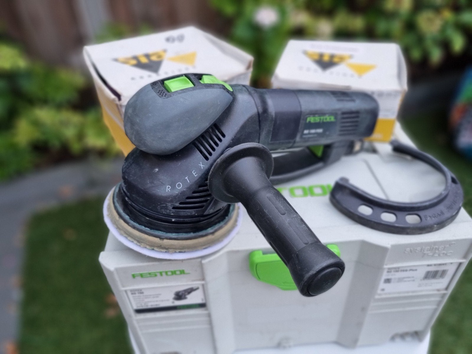 FESTOOL Rotex RO 150 FEQ Systainer Schuurpapier, Ophalen, Minder dan 600 watt, Excentrische schuurmachine