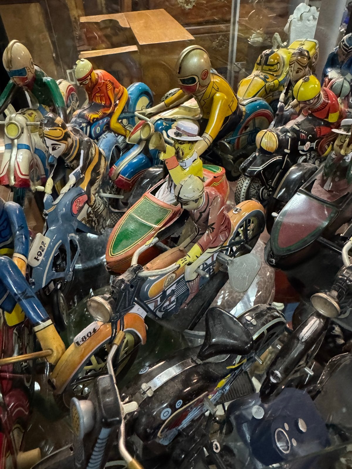 Speelgoed motoren van blik - Vintage verzamelobjecten, Ophalen, Gebruikt, Nvt, Nvt