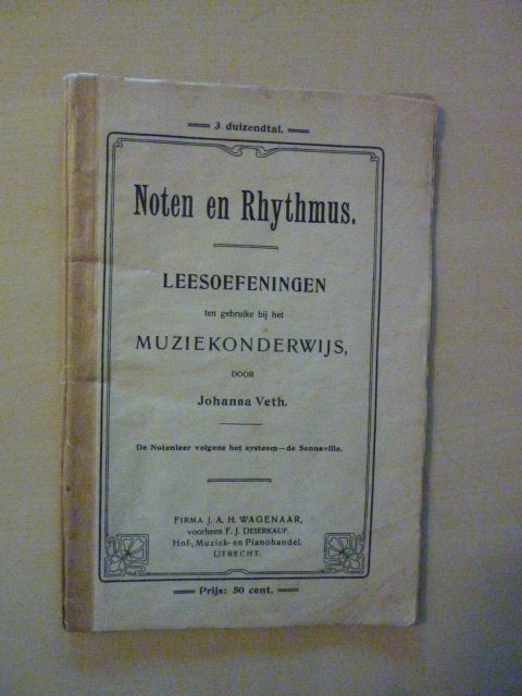 J. Veth - Noten en rhythmus notenleer, Verzenden, Gelezen, Artiest