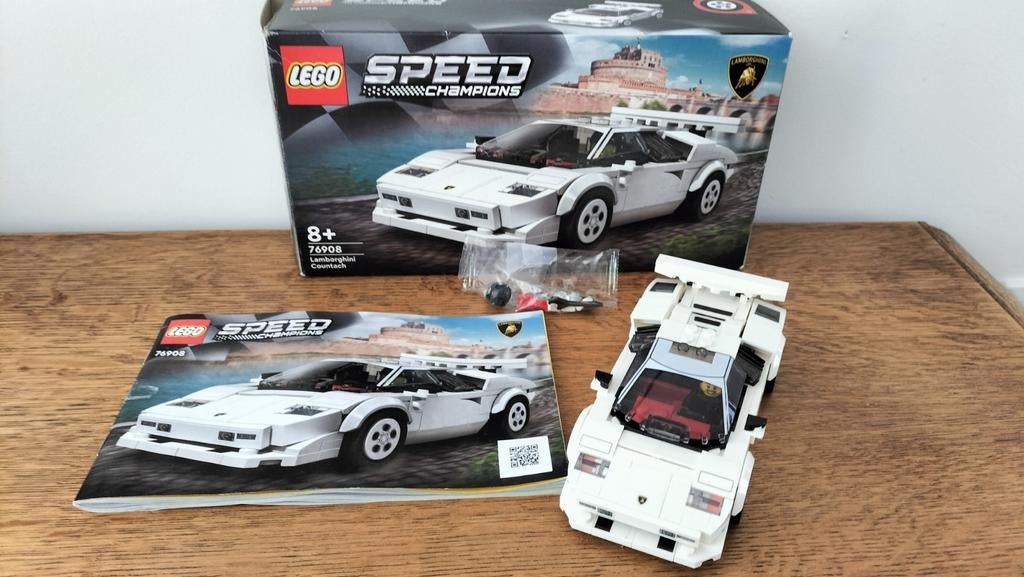 Lego Speed Champions 76908 Lamborghini Countach, Kinderen en Baby's, Speelgoed | Duplo en Lego, Lego, Zo goed als nieuw, Compleet