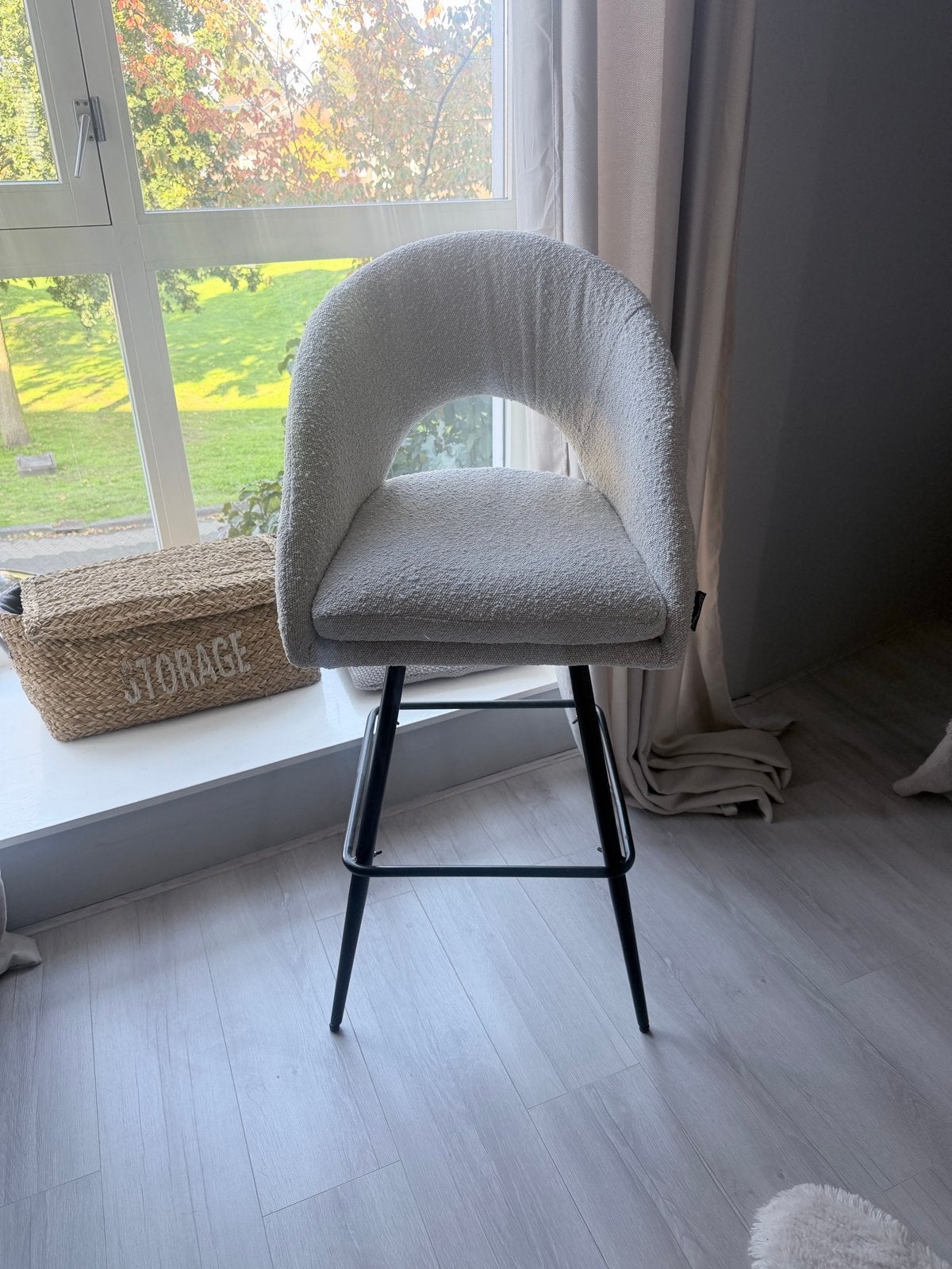 Stijlvolle Dubbelman Design barkruk - Zo goed als nieuw, Ophalen, Met voetsteun, Zo goed als nieuw, Metaal