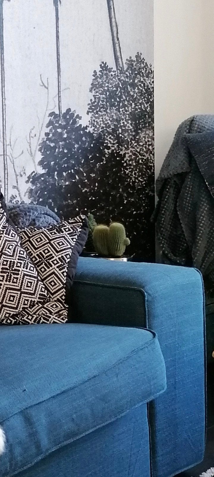 Hoezen voor  kivik ikea bank kleur blauw, Ophalen, Zo goed als nieuw