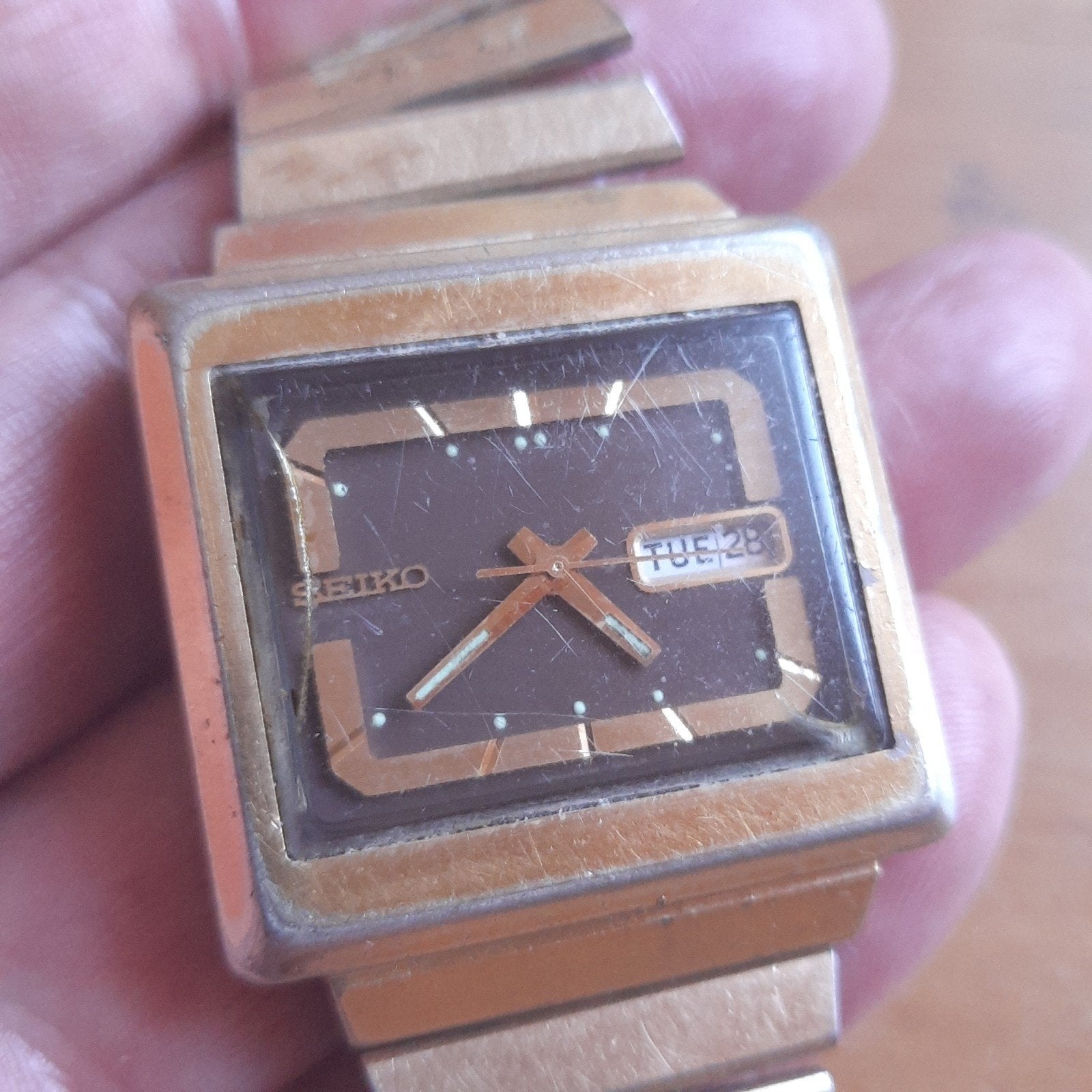 Vintage Seiko 5 Automatic 6309-5030 1978 TV MODEL Horloge, Verzenden, Staal, Seiko