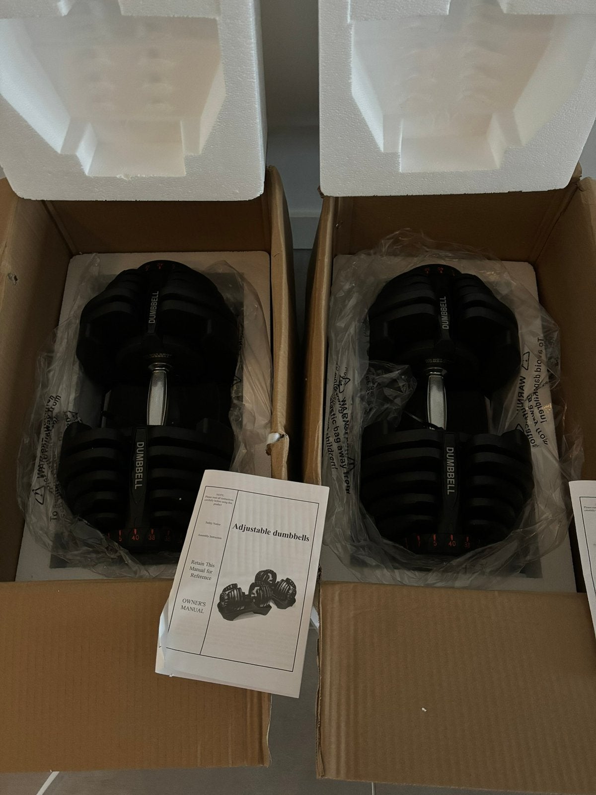 NIEUW Verstelbare dumbells 5 tm 40kg, Sport en Fitness, Fitnessmaterialen, Ophalen, Nieuw, Dumbbell