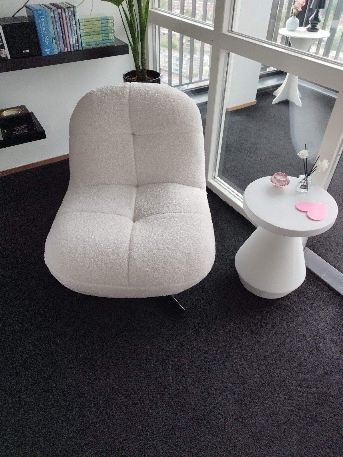 2 Nieuwe Witte TEDDY draaifauteuil per fauteuil 110,00, Huis en Inrichting, Banken | Sofa's en Chaises Longues, Ophalen, Nieuw