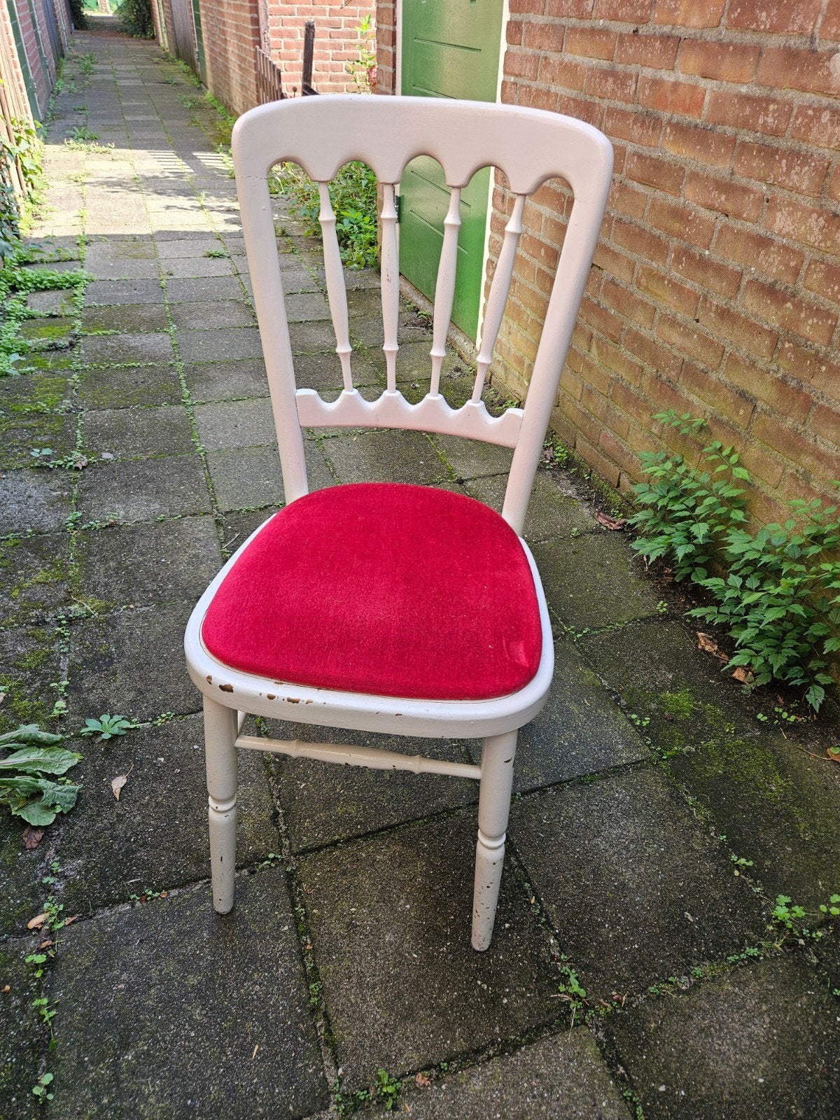 stoeltje, rode zitring, Ophalen
