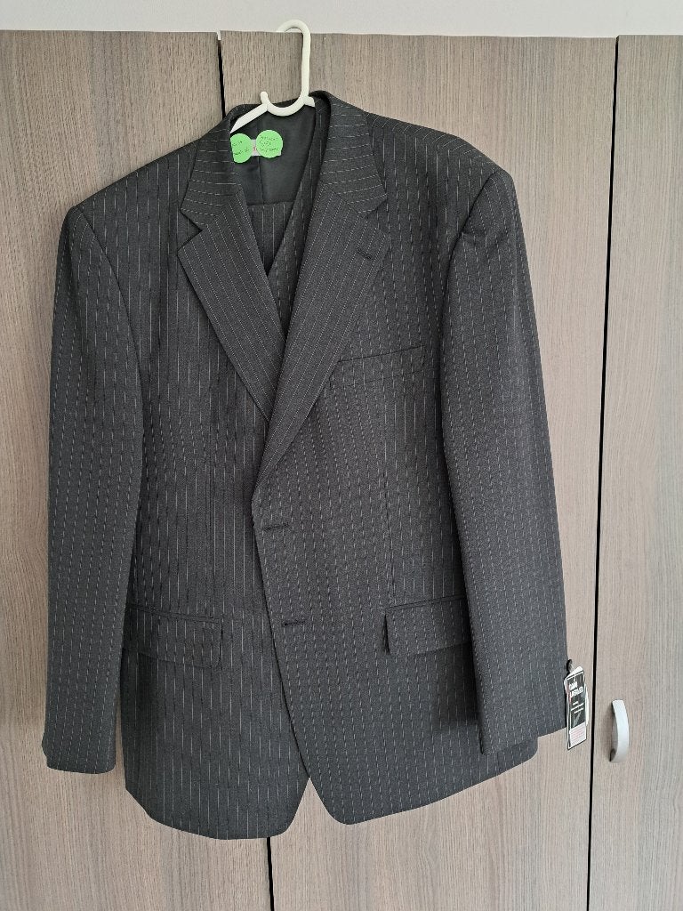 Kostuum 3-delig merk Teamdress, Kleding | Heren, Ophalen of Verzenden, Zo goed als nieuw, Maat 52/54 (L), Grijs