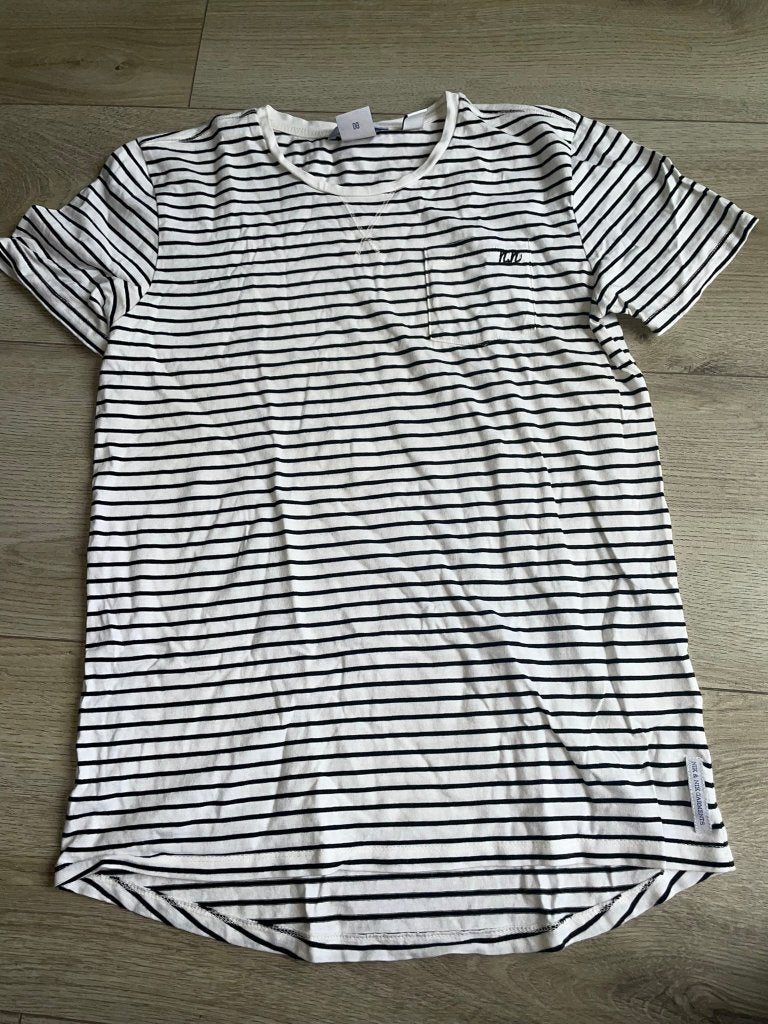 Nik&nik tshirt shirt zwart wit 176 zwarte witte, Kinderen en Baby's, Kinderkleding | Maat 176, Gebruikt, Verzenden, Nik&Nik, Shirt of Longsleeve