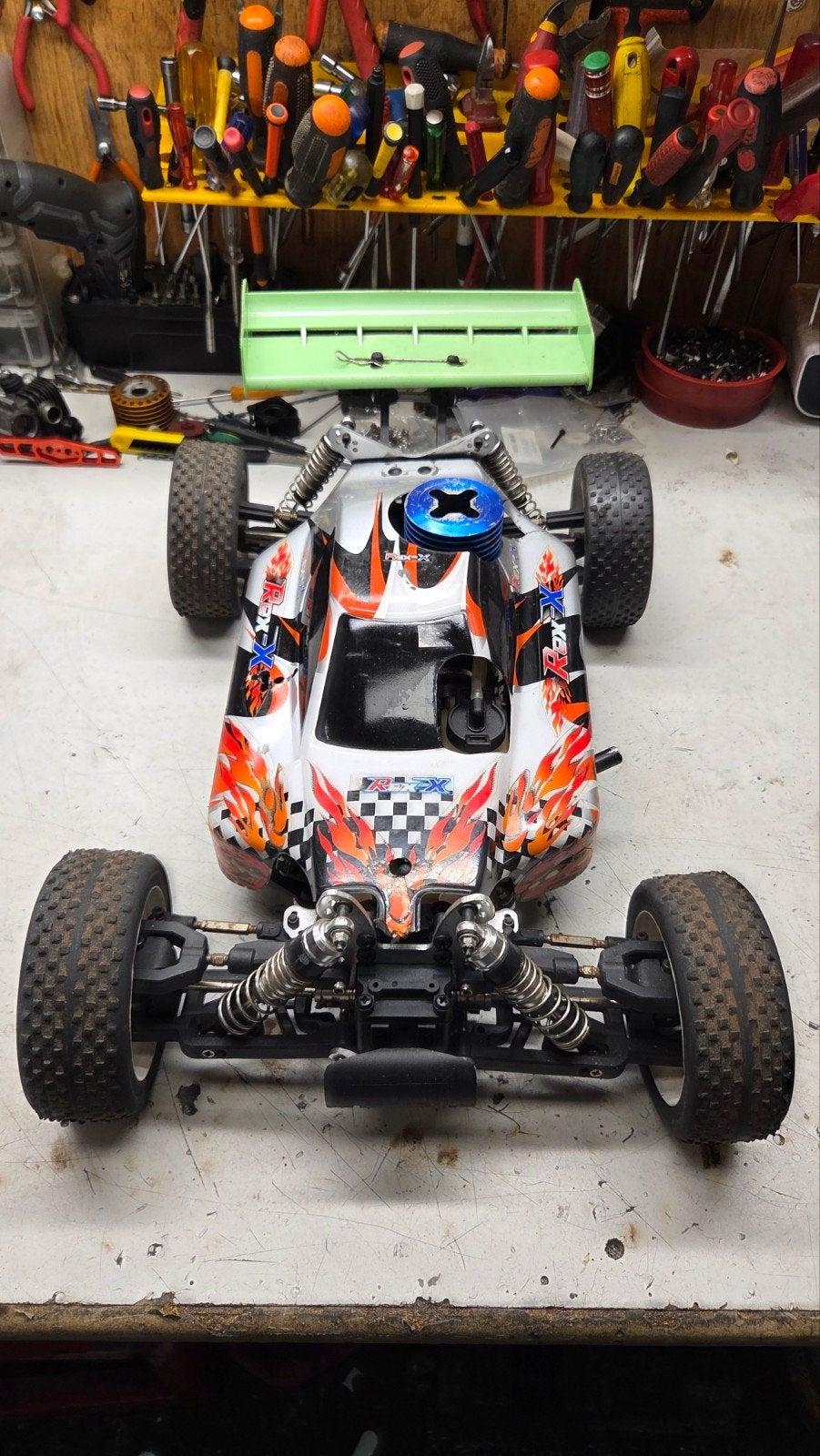 Te koop leuke reely rex, Hobby en Vrije tijd, Gebruikt, Auto offroad, Ophalen of Verzenden, Schaal 1:8