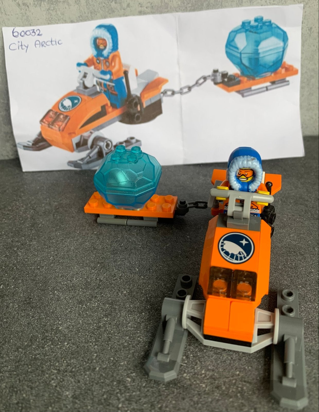 LEGO City Arctic Sneeuwscooter 60032 met minifiguur, Ophalen of Verzenden, Gebruikt, Lego