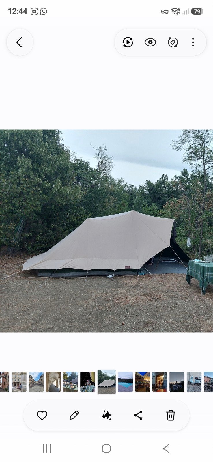 De Waard tent Papagaaiduiker, Ophalen, Gebruikt, Tot en met 2