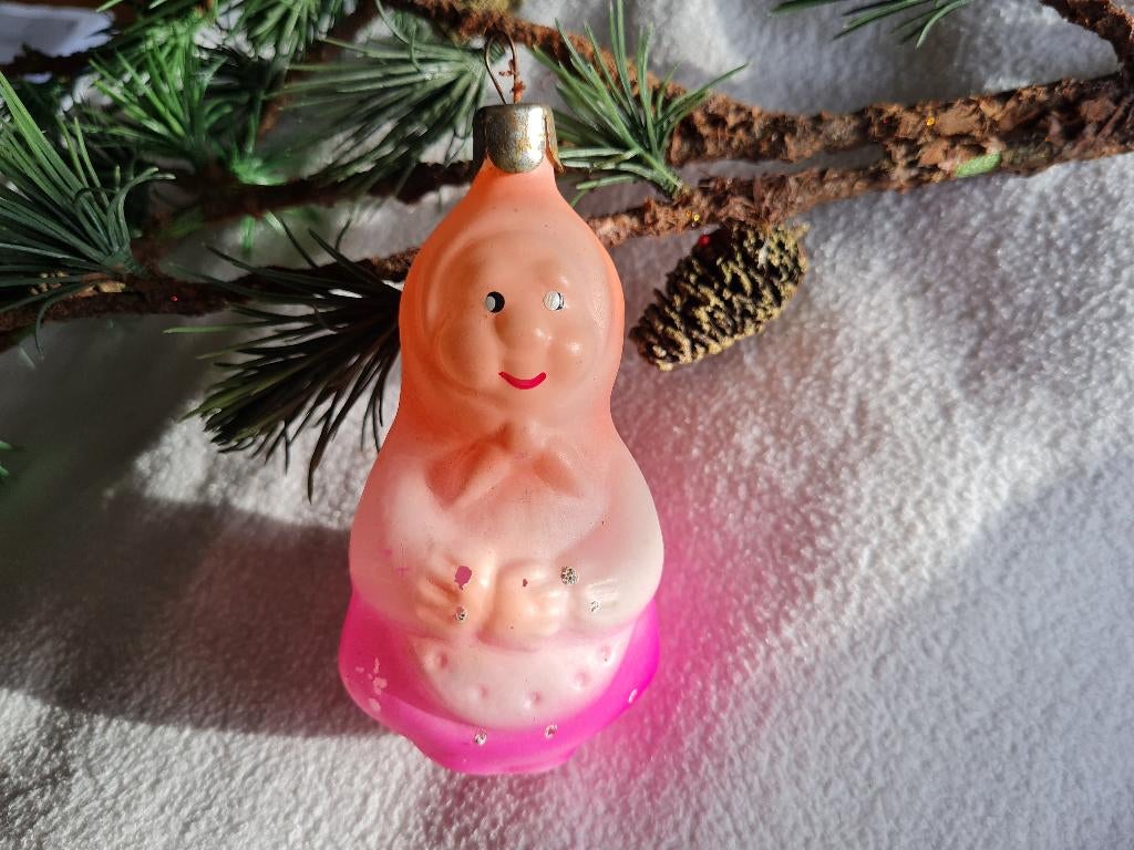 Antieke kerstbal ornament, Diversen, Kerst, Ophalen of Verzenden