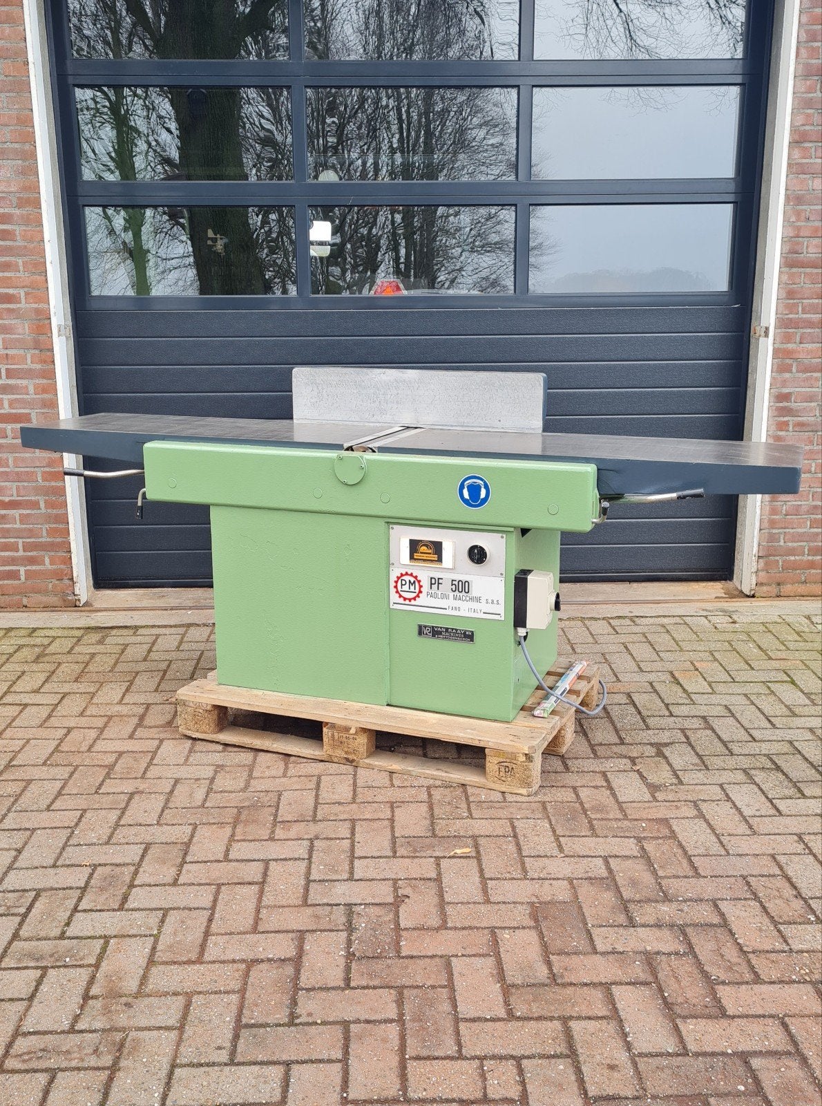 Paoloni vlakbank 500mm vier nieuwe messen schaafmachine, Ophalen of Verzenden