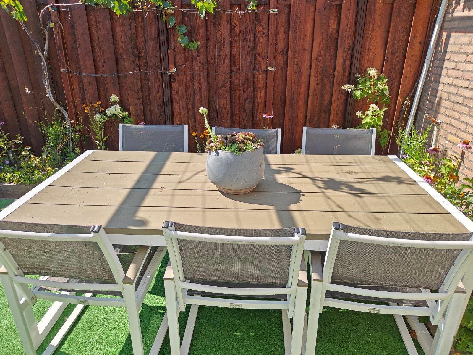 Bois Le Duc Tuinset met 6 stoelen, Tuin en Terras, Tuinsets en Loungesets, Ophalen