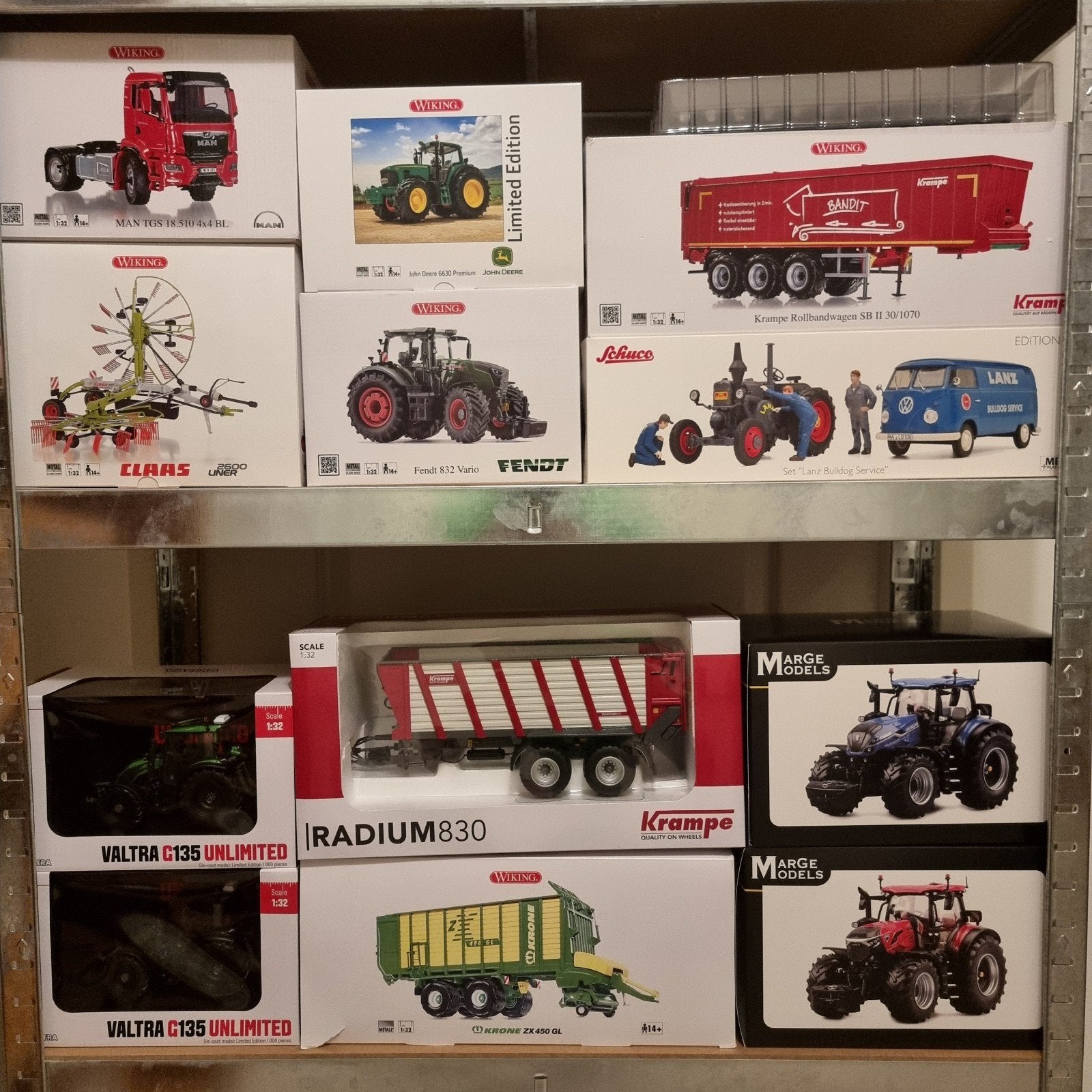 Partij 1:32 Landbouwminiaturen Wiking, Schuco, Weise Toys, Ophalen of Verzenden, Nieuw, Tractor of Landbouw, Overige merken