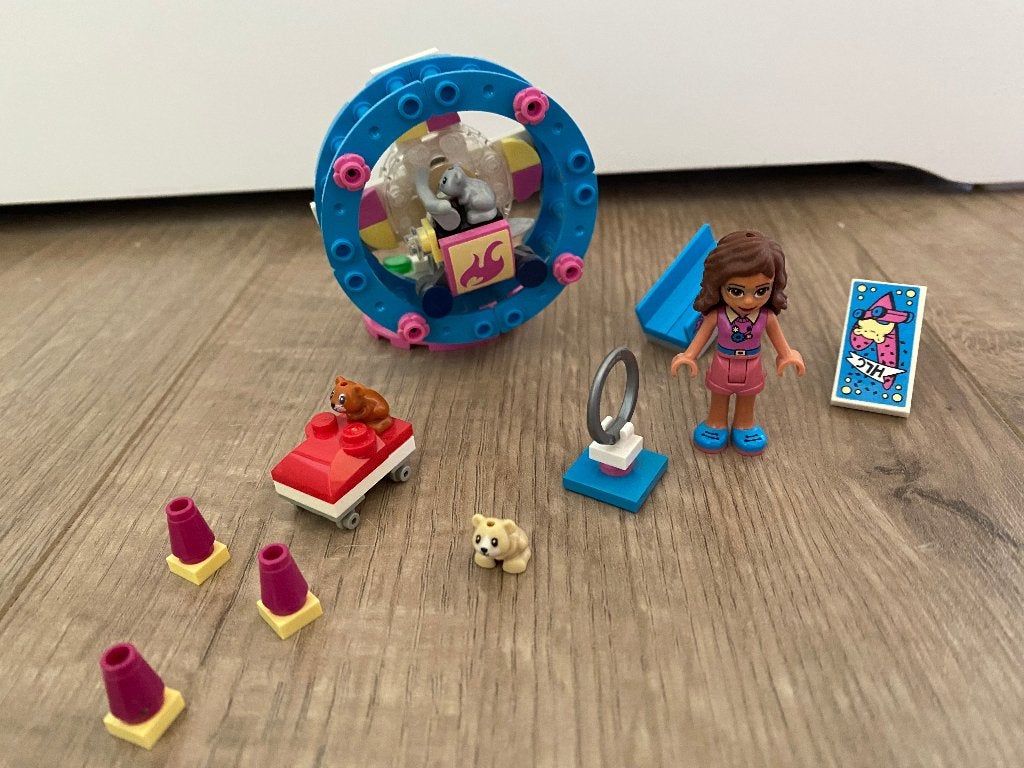 Lego friends hamsterspeelplaats 41383 compleet met doos, Ophalen, Compleet, Lego, Friends