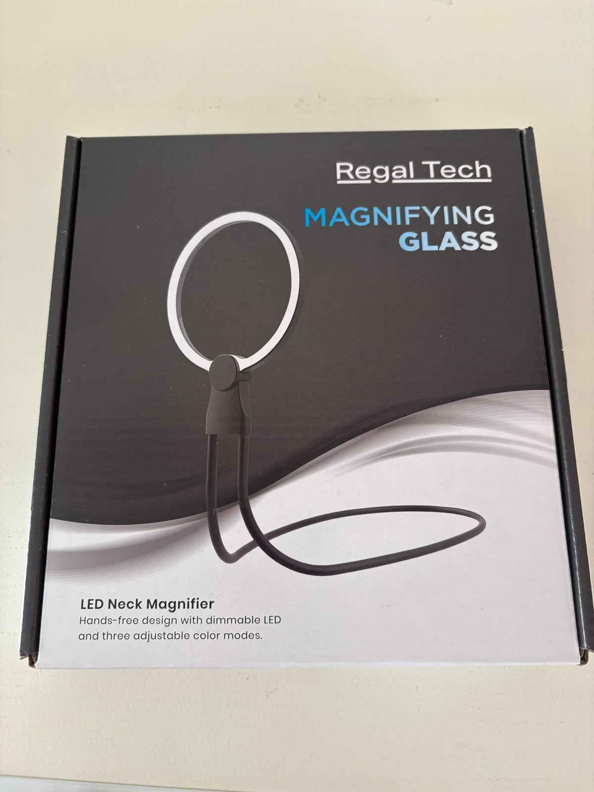 Regal tech nekloep met led verlichting, Hobby en Vrije tijd, Vergrootglazen, Loepen en Loeplampen, Ophalen of Verzenden, Zo goed als nieuw