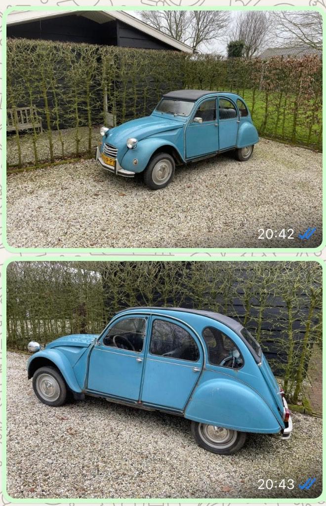 Citroën 2CV 0.6 1984 Blauw, Auto's, Voorwielaandrijving, 602 cc, 2CV, Blauw