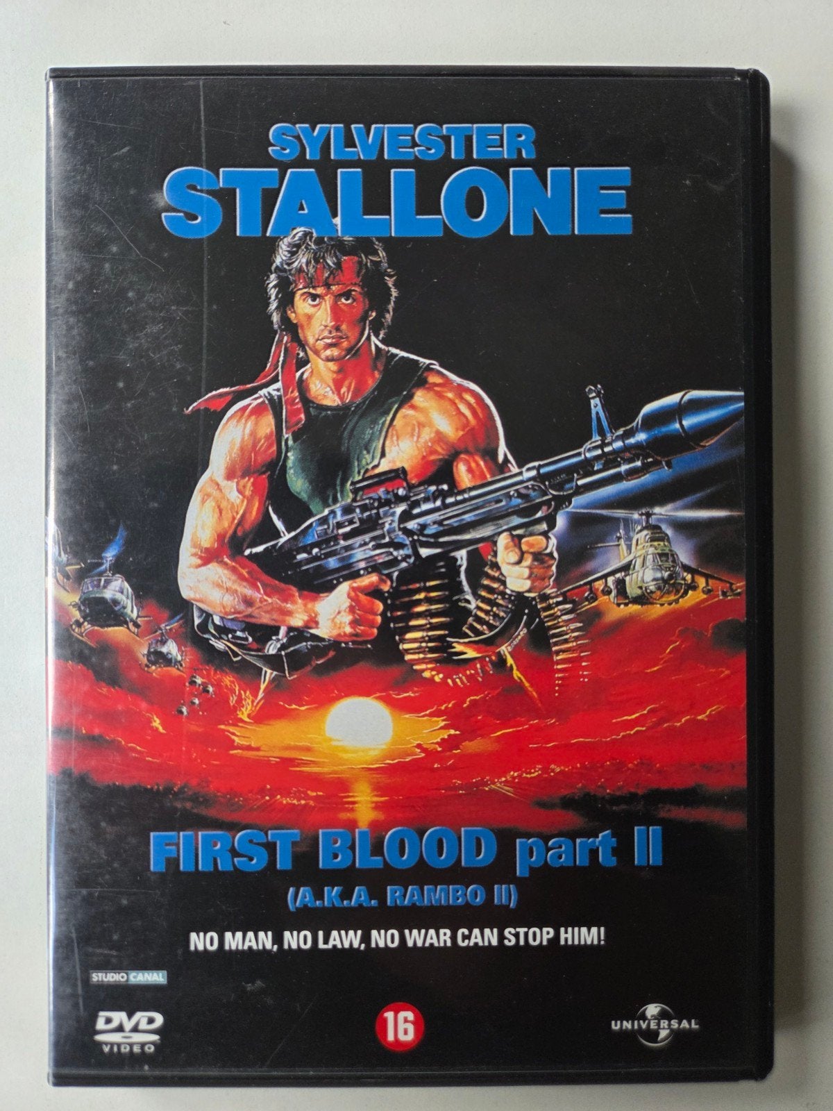 First Blood part 2 / Rambo 2 ( Sylvester Stallone), Vanaf 16 jaar, Ophalen of Verzenden, Zo goed als nieuw