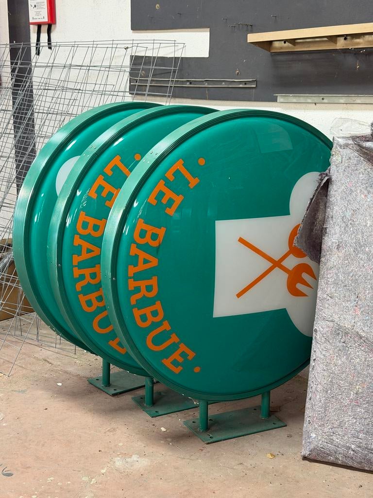 Lichtreclame 'Le Barbue' - Restaurant/Bar Reclamebord, Ophalen of Verzenden