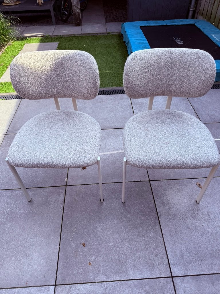 2x By-Boo Eetkamerstoel Daybreak Taupe, Ophalen, Gebruikt, Twee, Overige kleuren