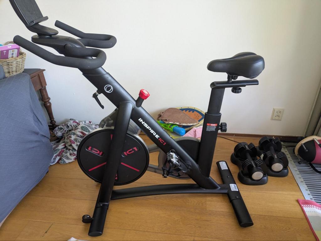 Inspire IC1 Indoor Cycle - Spinningfiets (Z.G.A.N), Ophalen, Spinningfiets, Zo goed als nieuw, Metaal