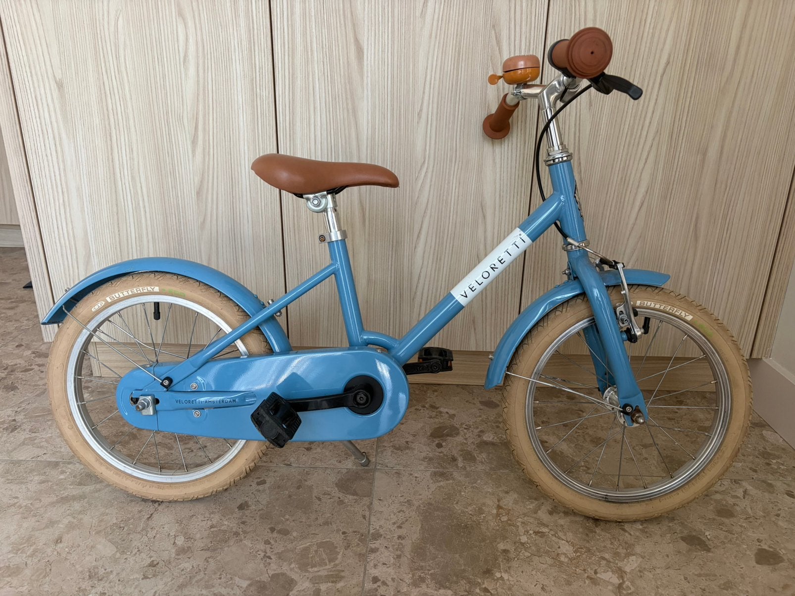 Veloretti Maxi kinderfiets havana 16 inch, Ophalen of Verzenden, Zo goed als nieuw, 16 inch, Handrem