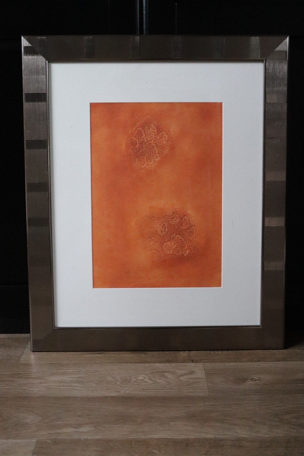 Kunstwerk Jaguar – 2 pootafdrukken van Peter Westerveld, Antiek en Kunst, Afrika, Ophalen, Wanddecoratie