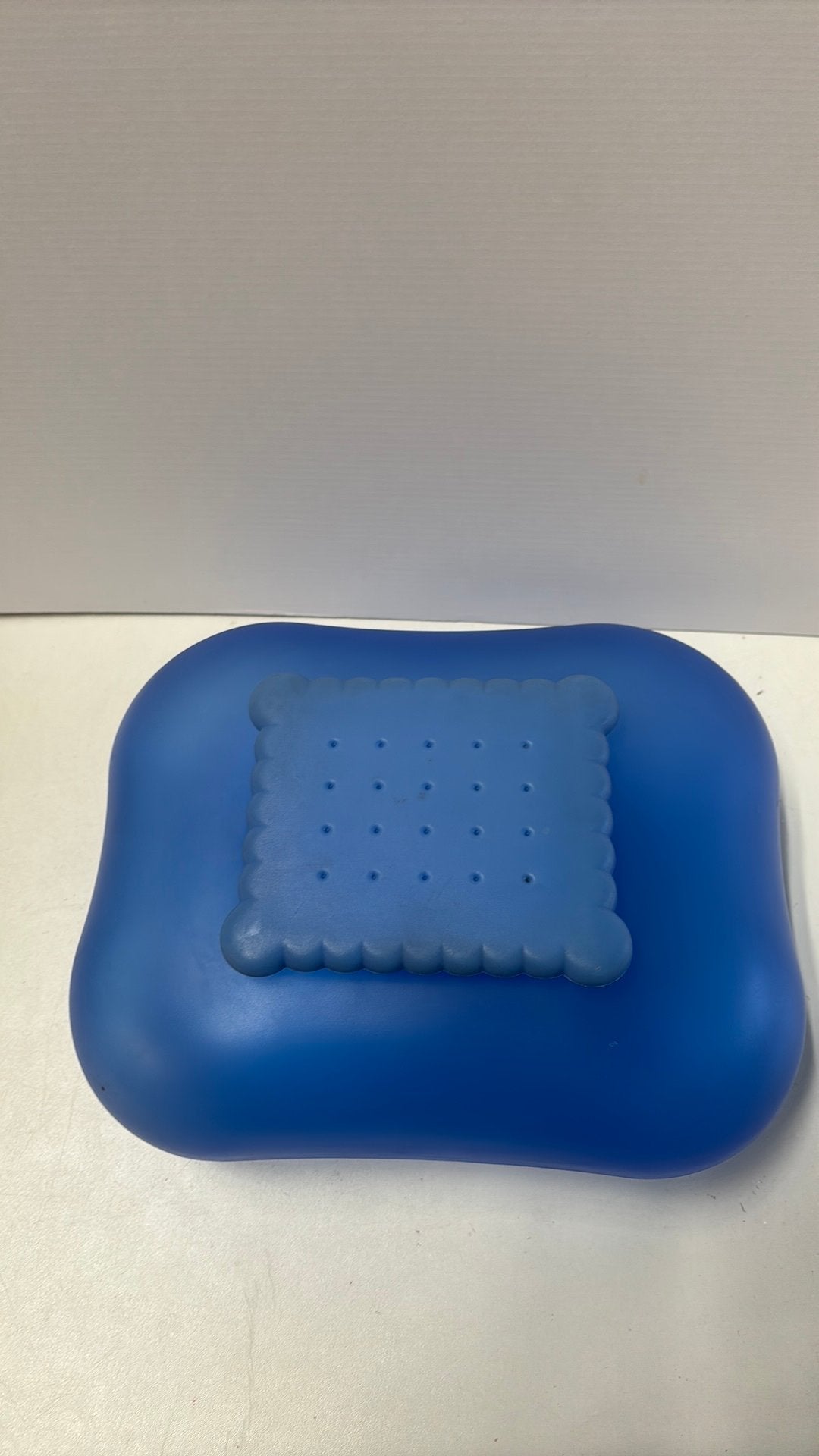 Alessi⁠ design koekendoos / opbergdoos blauw, Blauw, Kunststof, Ophalen of Verzenden, Zo goed als nieuw