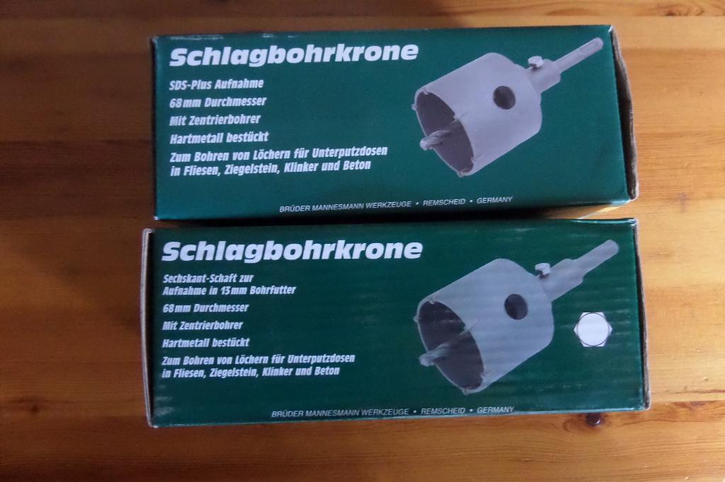 Boorkroon Ø 68 mm met centreerboor, Ophalen of Verzenden, Nieuw