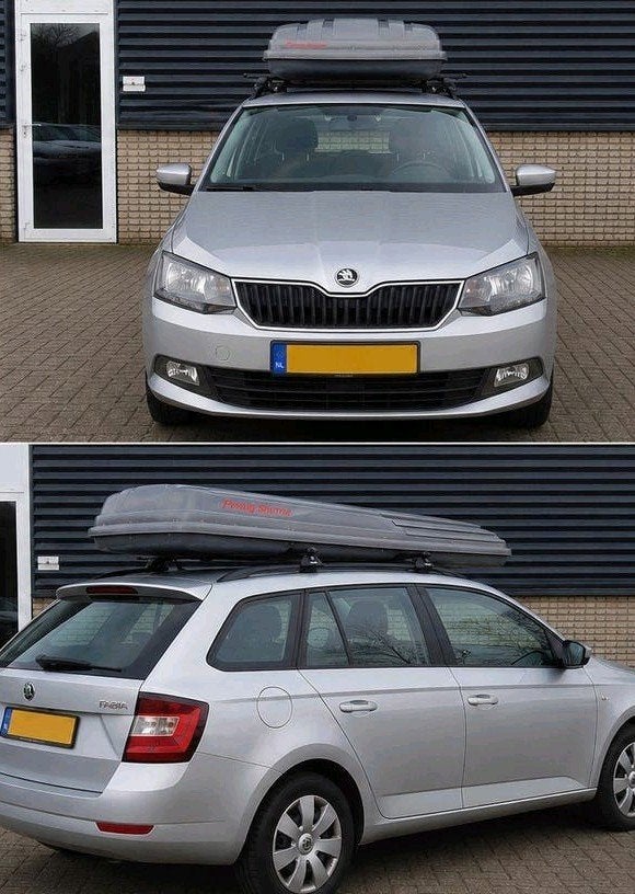 Skibox/Dakkoffer compleet met sleutels, Auto diversen, Dakkoffers, Ophalen of Verzenden, Zo goed als nieuw