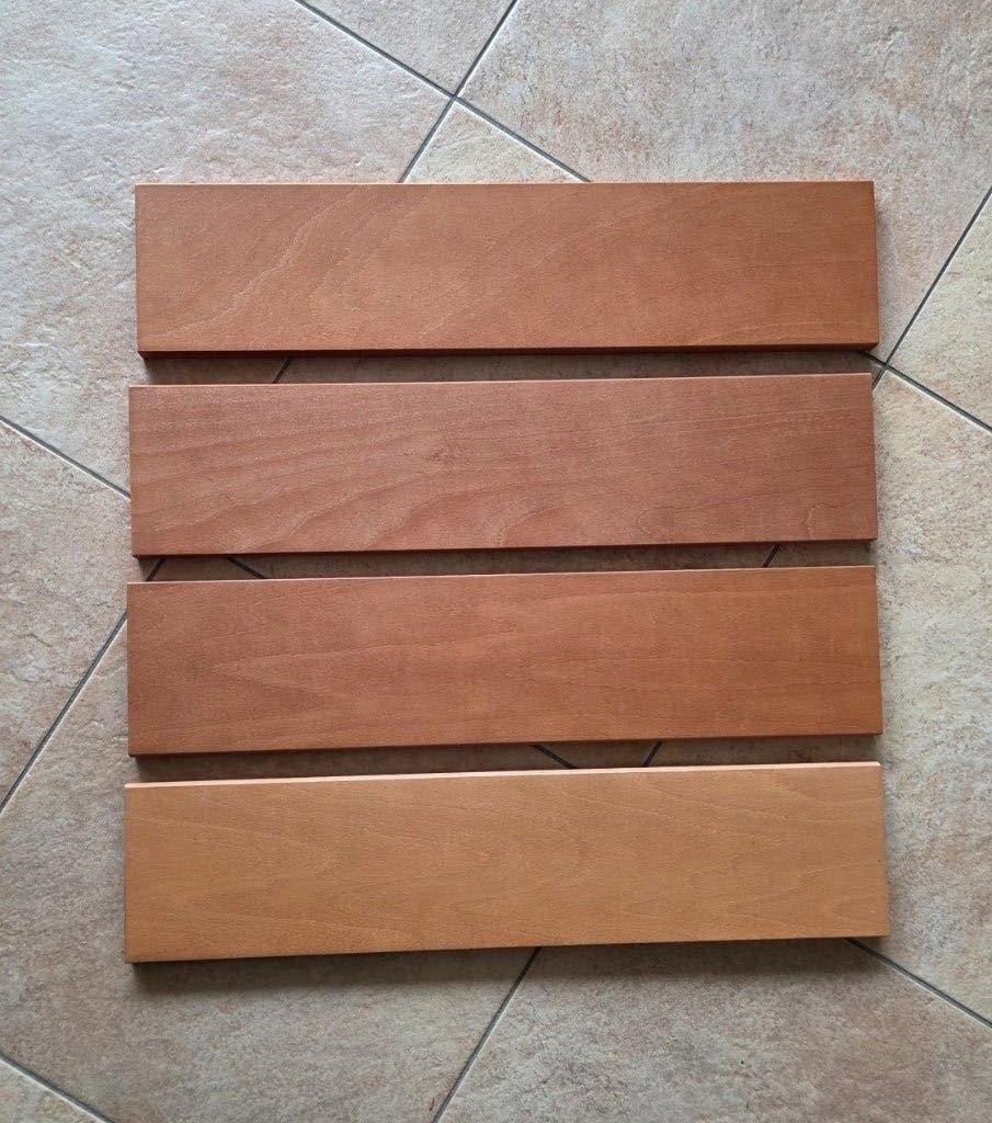 4 Auping planken voor bed van 90 cm Kersen kleur, Minder dan 25 mm, Ophalen of Verzenden, Zo goed als nieuw, Plank