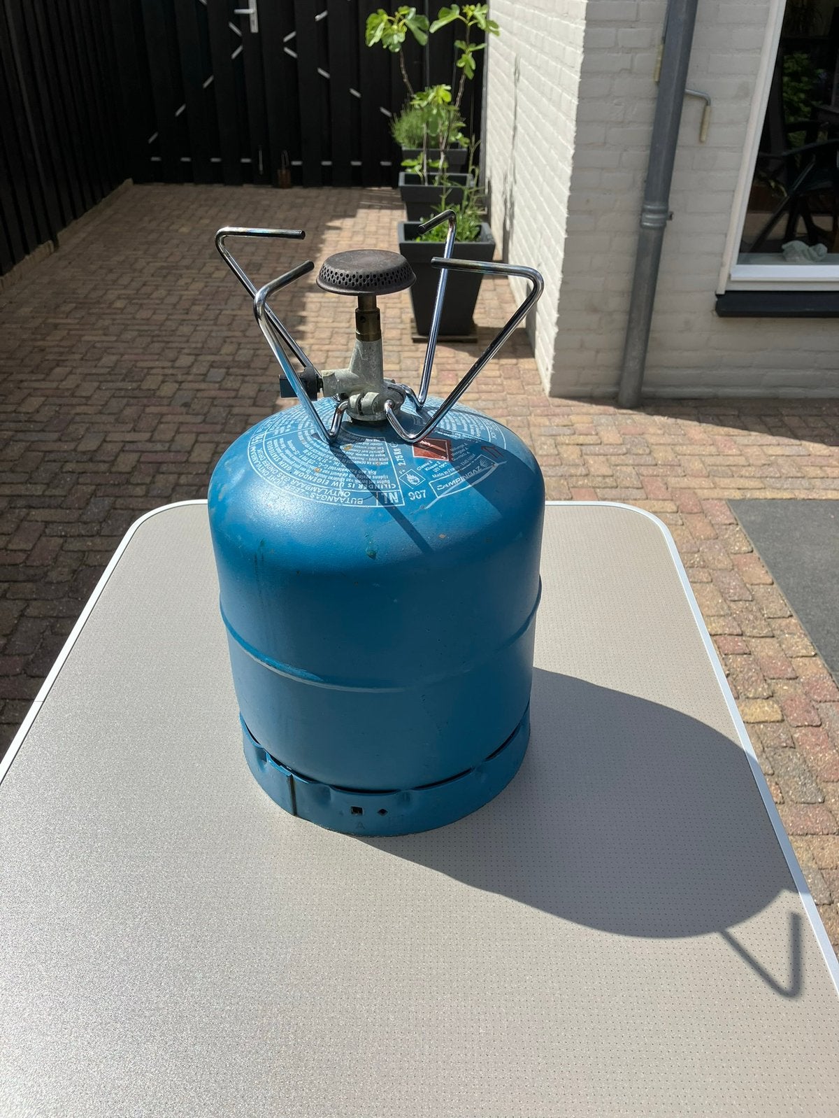 Camping gasfles met brander, Ophalen, Gebruikt