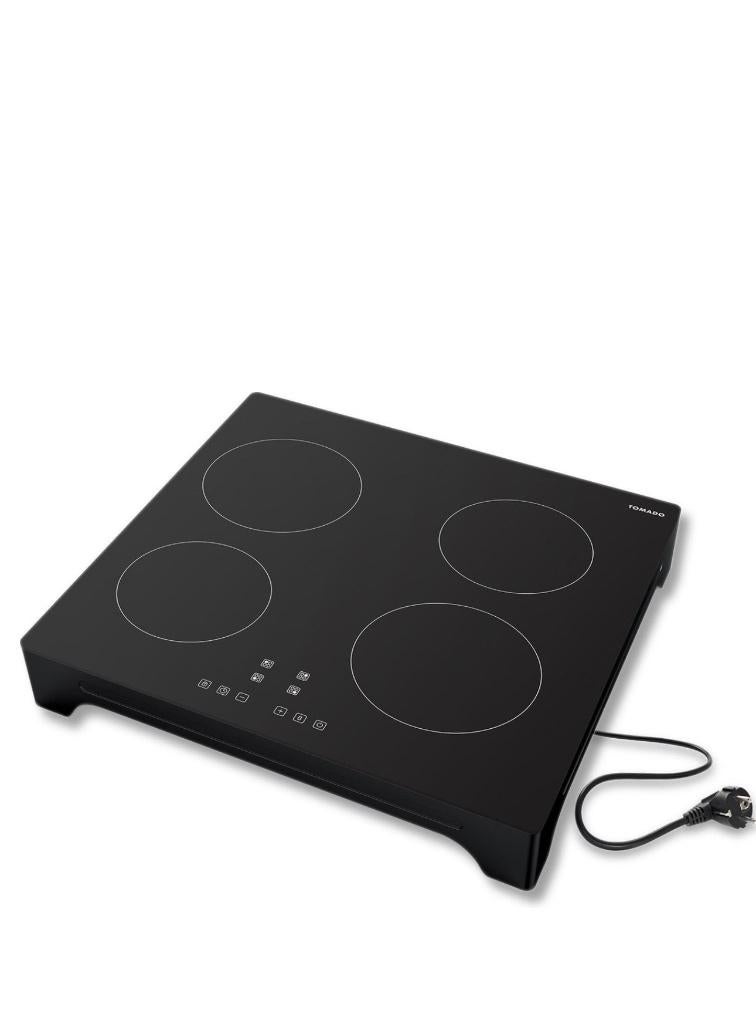 Inductieplaat tomado, Ophalen, Zwart, 50 tot 100 cm, Zo goed als nieuw