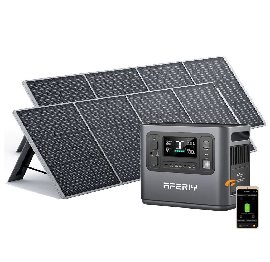 Zonne Generator 1200W Powerstation + 2x200W Panelen OFF GRID, Verzenden, Nieuw