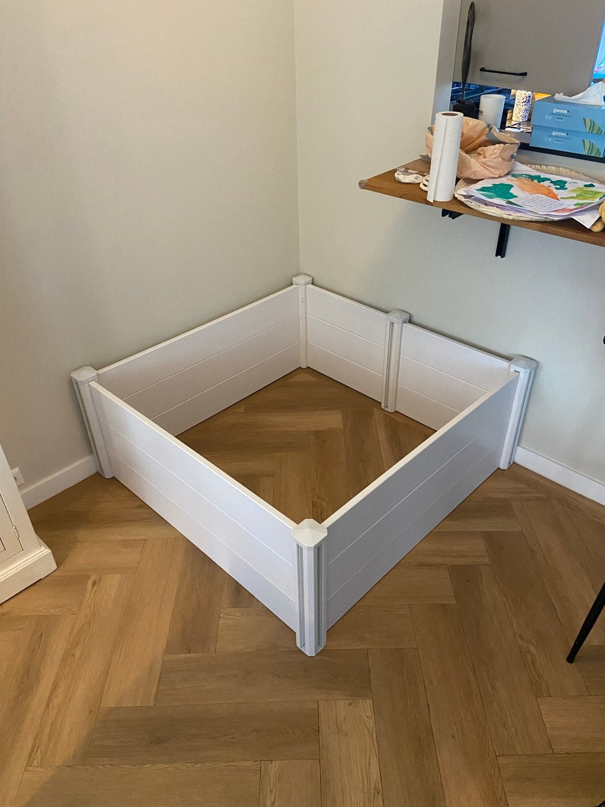 Werpkist puppyren (nieuwstaat en schoon), Dieren en Toebehoren, Ophalen, Zo goed als nieuw